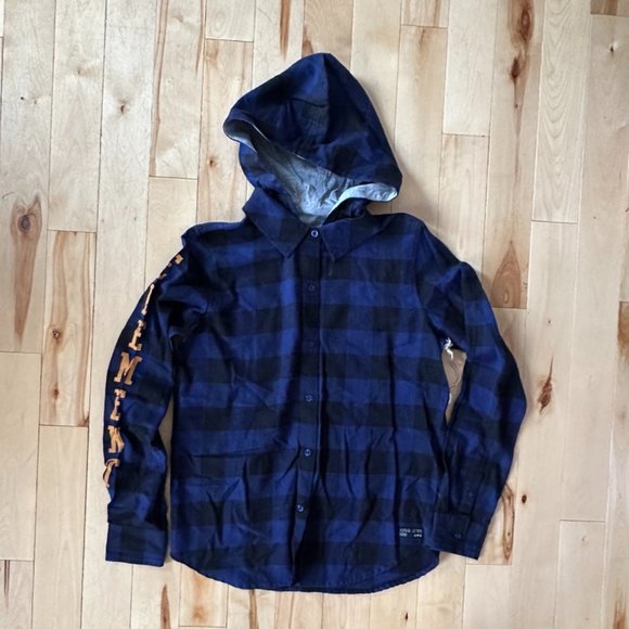 Women's Hooded Flannel Shirt - Picture 1 of 4